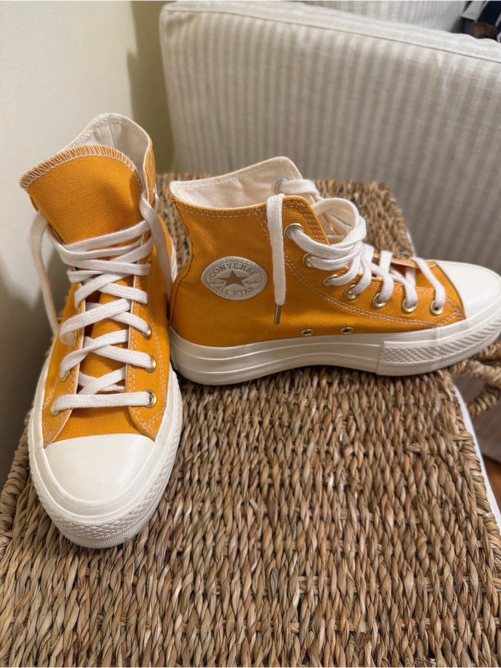 Converse Chuck Taylor All Star Platform High 'Sunflower Gold' sneakers size 6